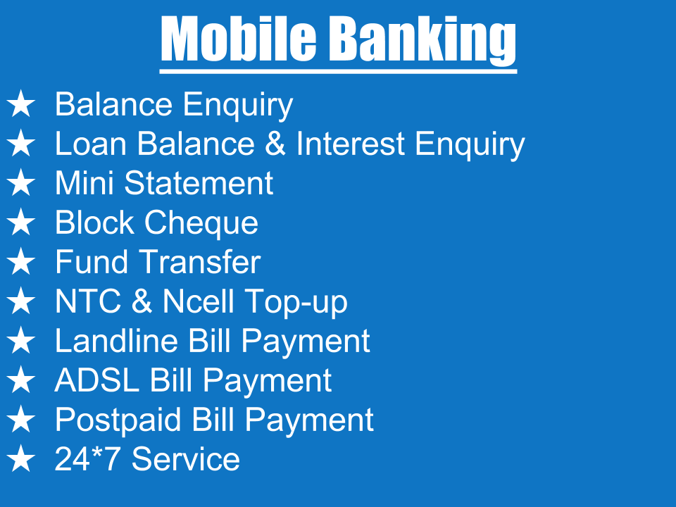 Mobile Banking Feature